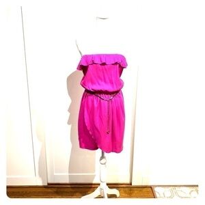 AnM strapless belted dress
